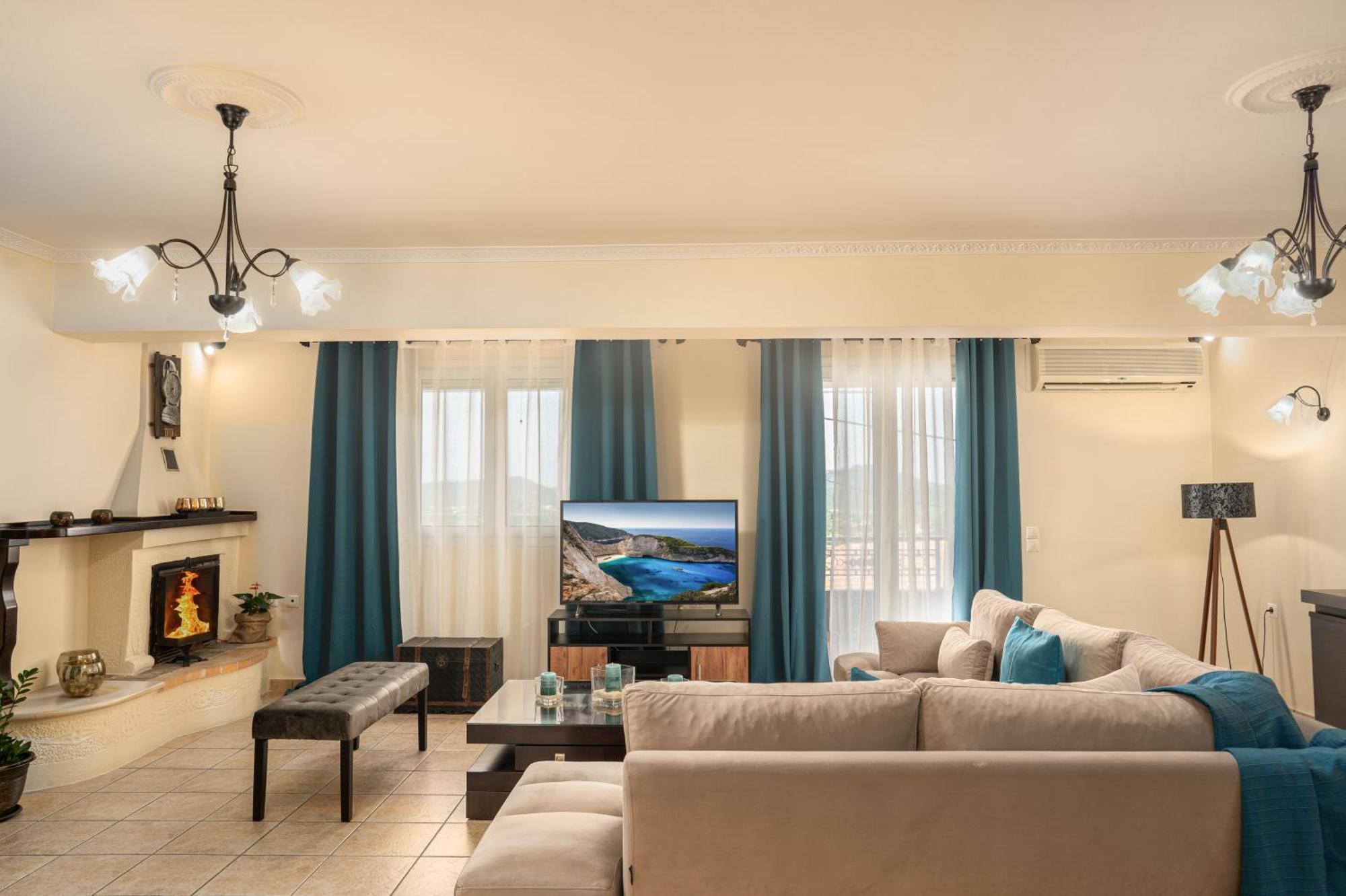 Zante Luxury Seaview Villa With Private Pool Katastárion Eksteriør billede